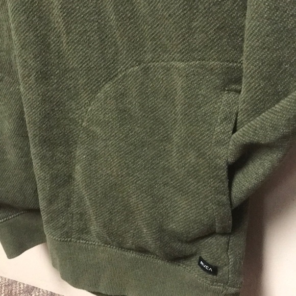 RVCA deep green hoodie - Picture 4 of 4